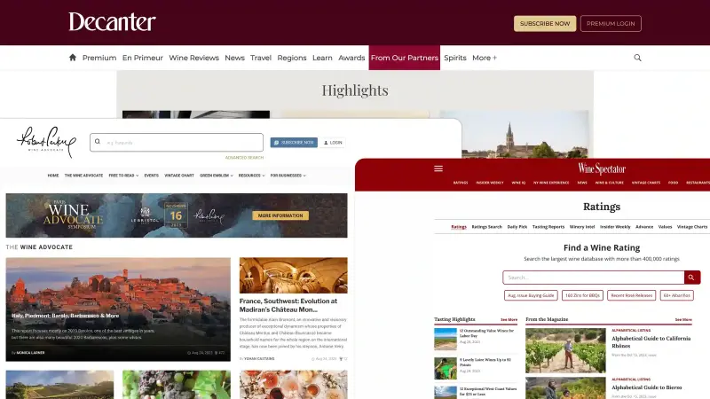 Chi assegna i punteggi ai vini di pregio