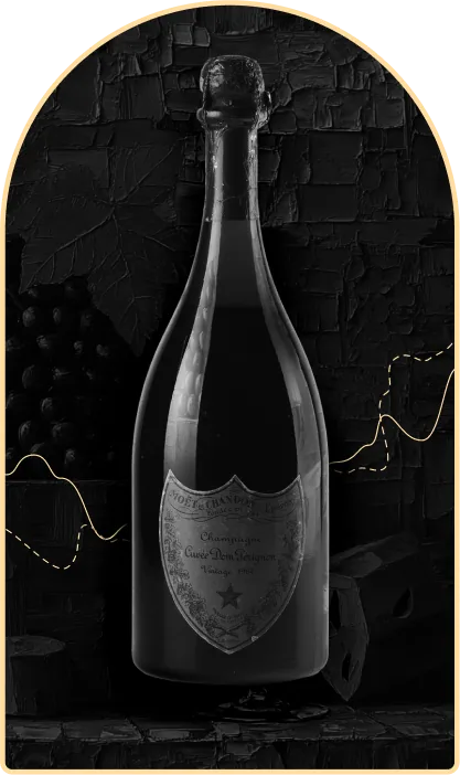 Una bottiglia di Champagne Dom Pérignon